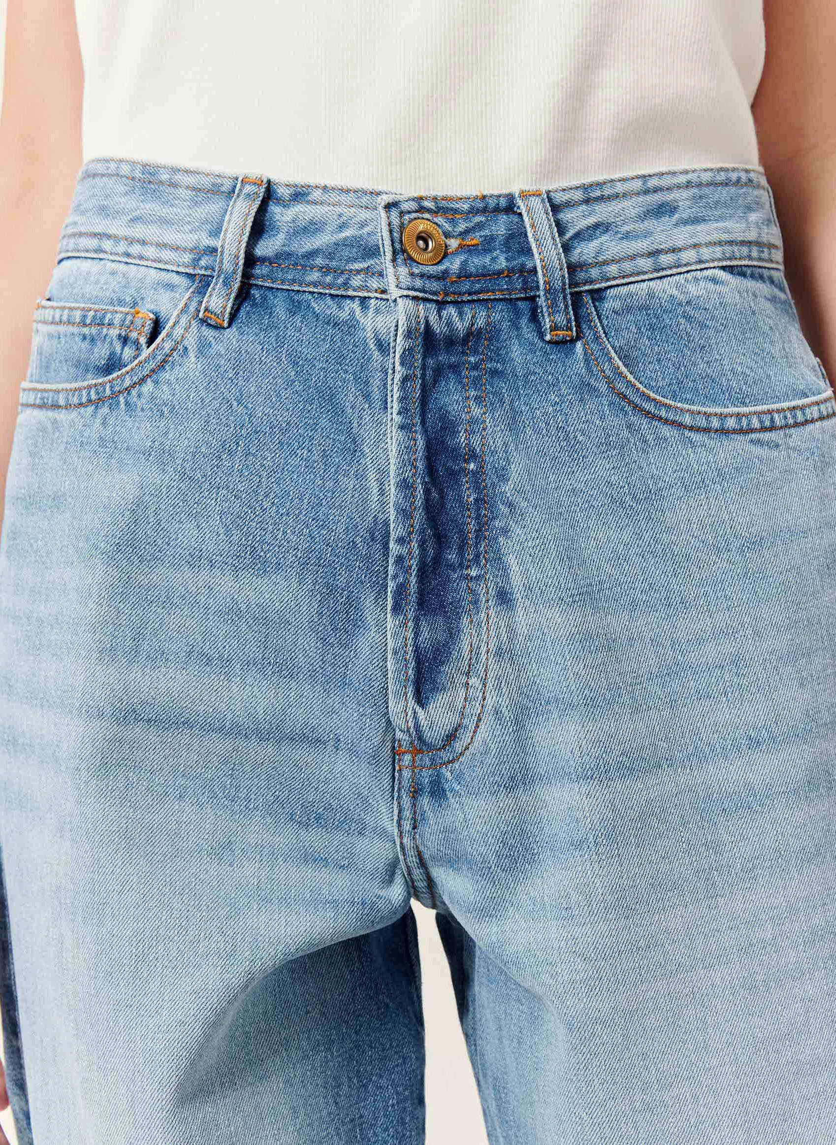 BAGGOU - Jean baggy en denim délavé | Bleu