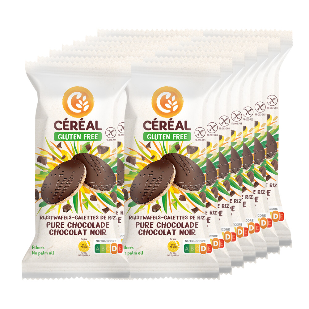 14x Céréal Rijstwafel Pure Chocolade130 gr
