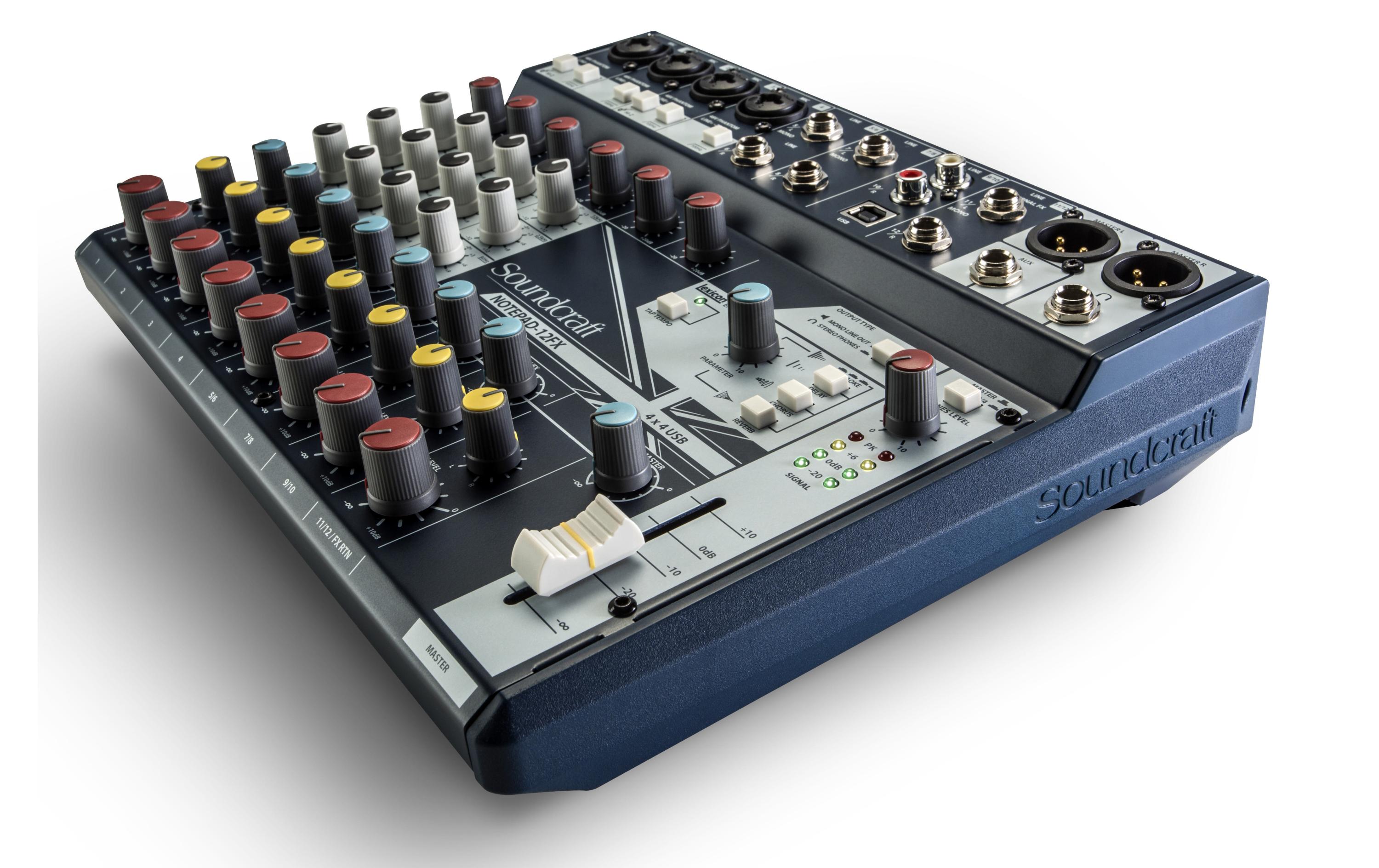 Mischpult Notepad-12FX<br>Kompakter Analog Mixer mit USB Interface