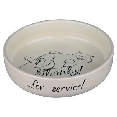 Trixie Keramiknapf Thanks für Service 0.3l