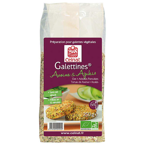 Galettines avoine & azukis bio