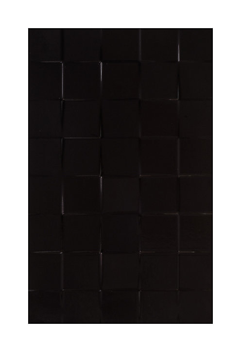 Carrelage mural noir 25x40cm Alexandrina décor 3D