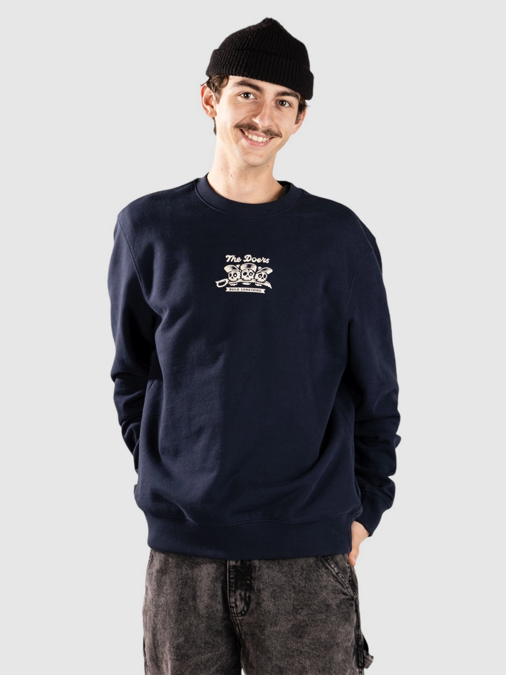Element Timber Skeleton Gang Crew Sweater eclipse navy