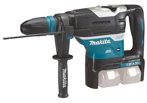 Makita DHR400ZKUN LXT, Pistolgreb boremaskine, SDS Max, Børstefri, Sort, Blå, 10,5 cm, 500 rpm