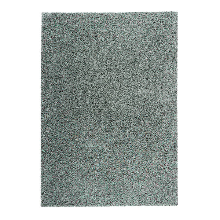 Hoogpolig vloerkleed - Solid Blauw/Groen