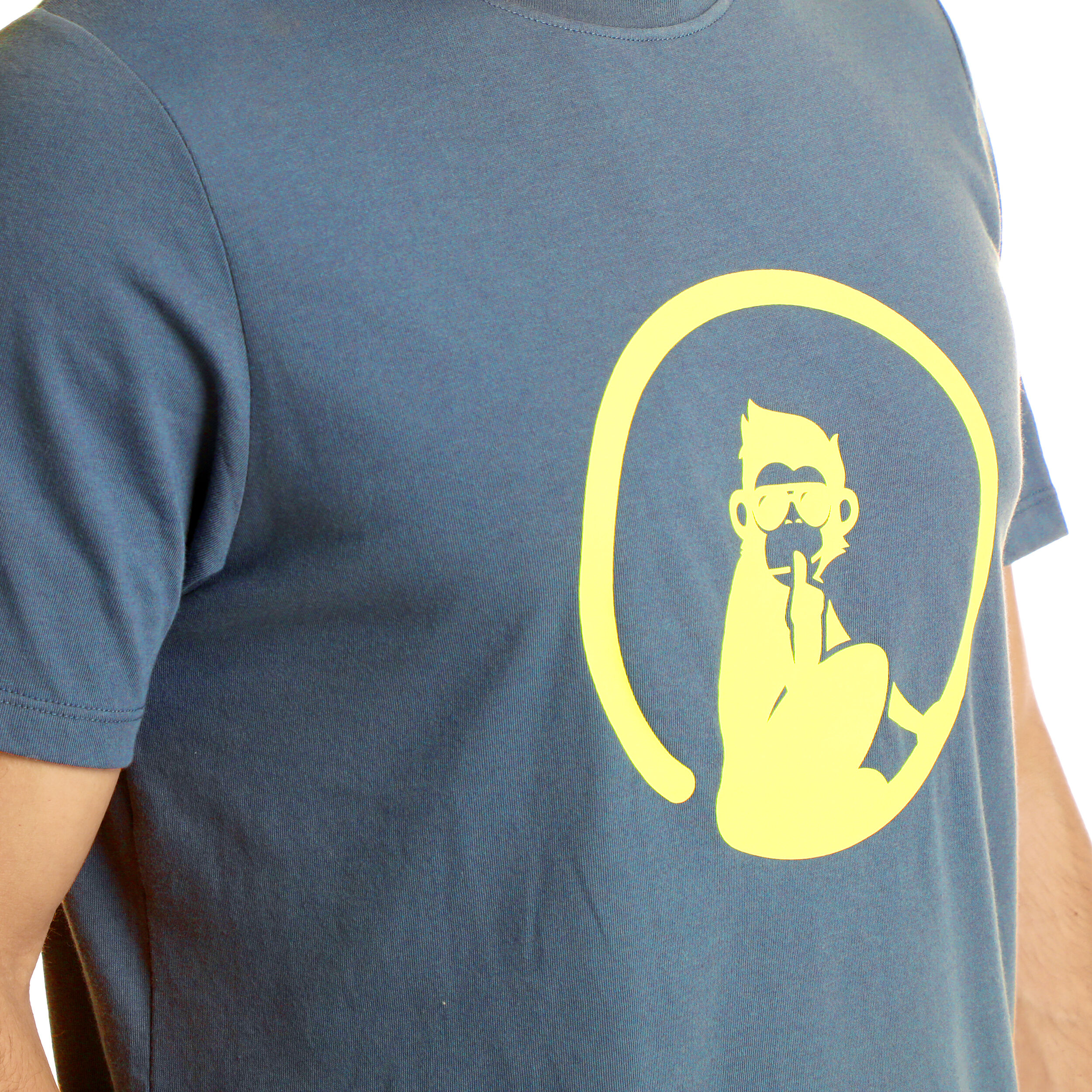 Quiet Please Perspectives Training T-shirt Hommes - Bleu