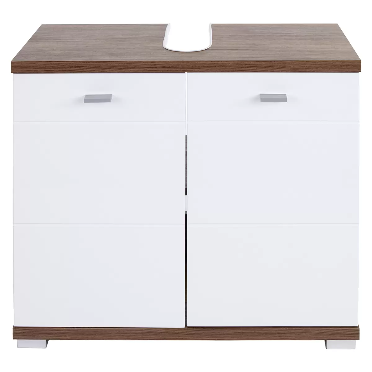 Waschbeckenunterschrank Bari dunkelbraun,weiss,schwarz,Eiche
