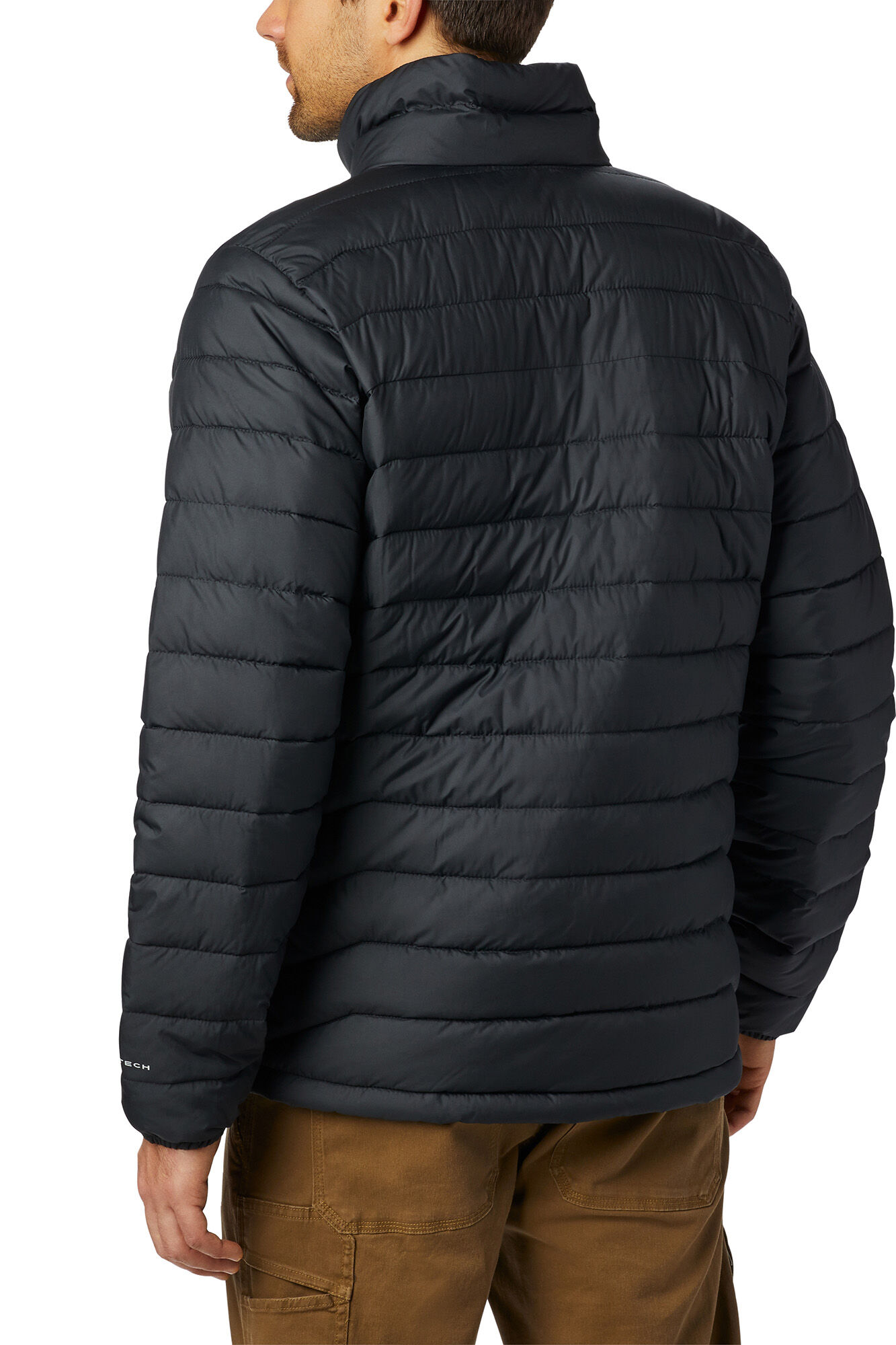 Jaqueta com capuz Columbia Powder Lite™ masculina - Cinza escuro
