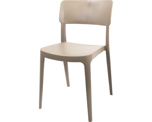 Veba Wing stapelstoel, 82 x 47 x 45 cm, kunststof, beige