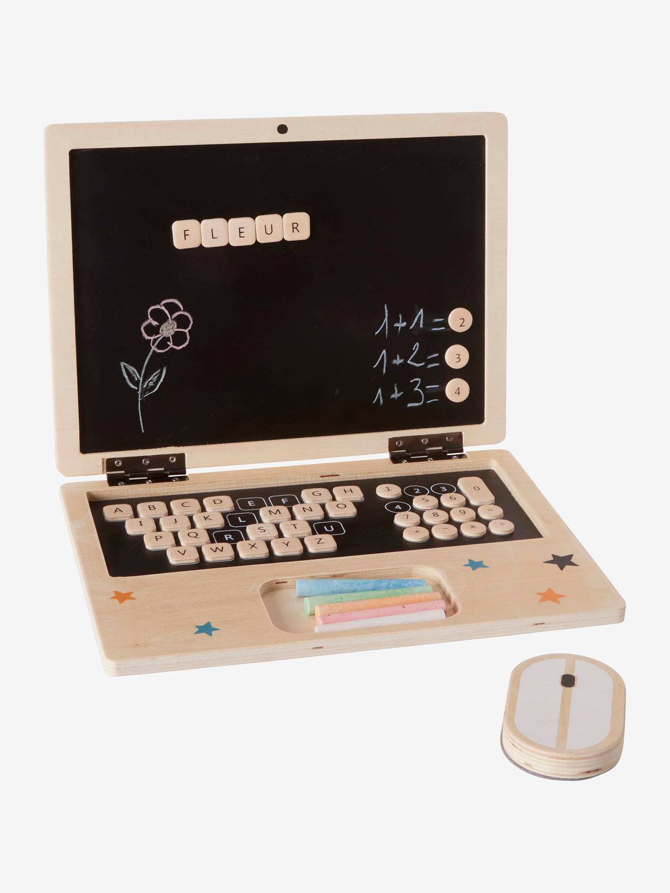laptop de madeira preta