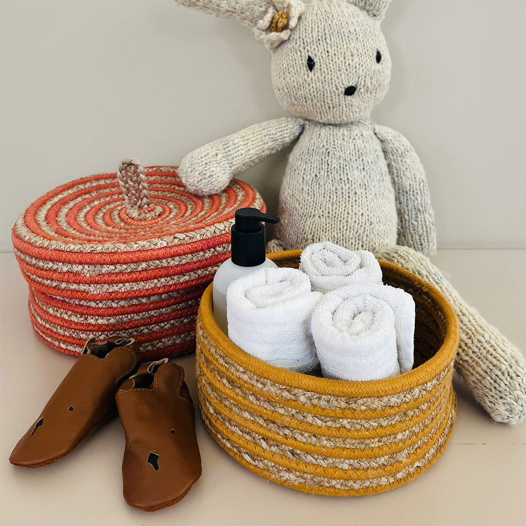 tapis petit opbergmanden juta - 2st