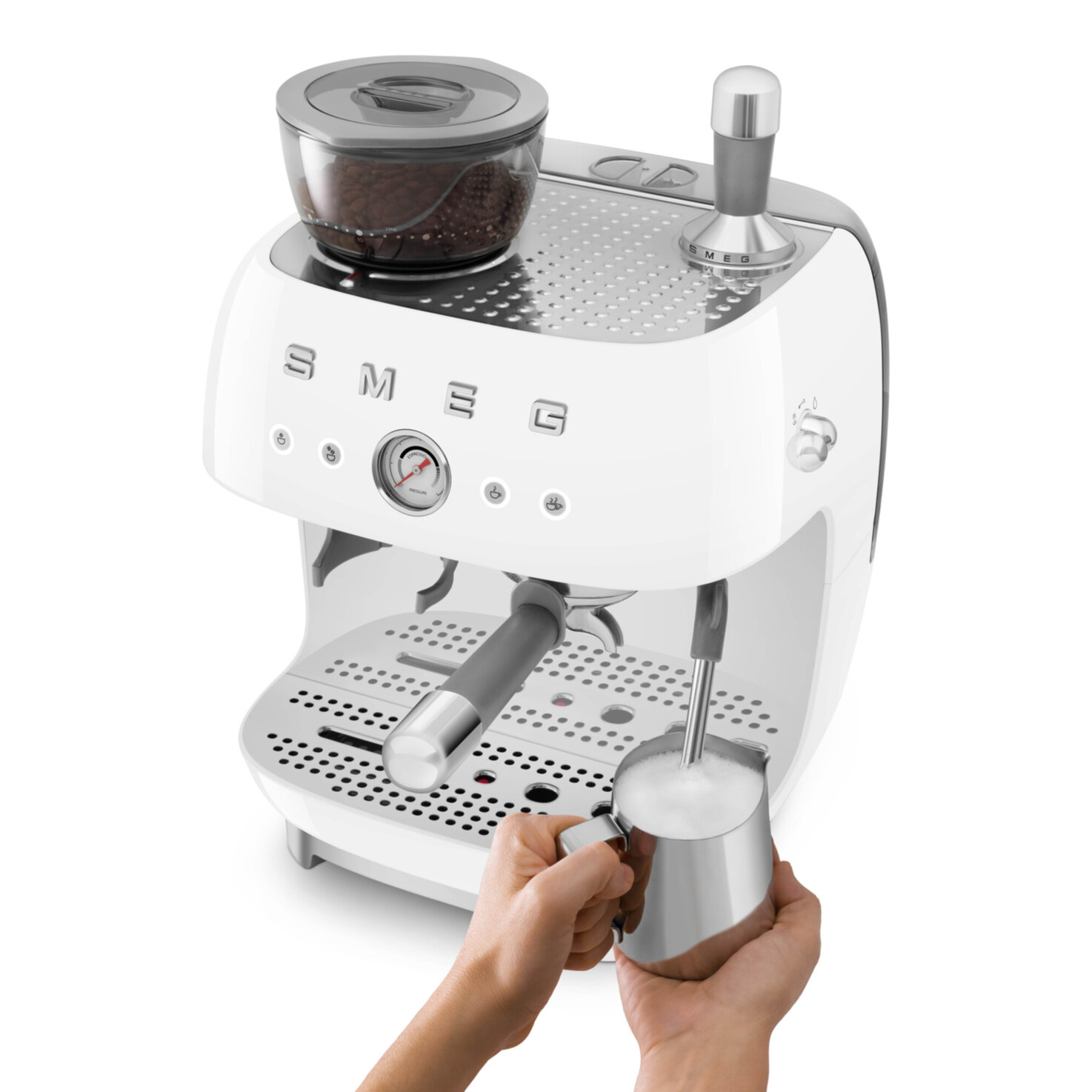 Smeg Espressomaschine EGF03WHEU Weiss