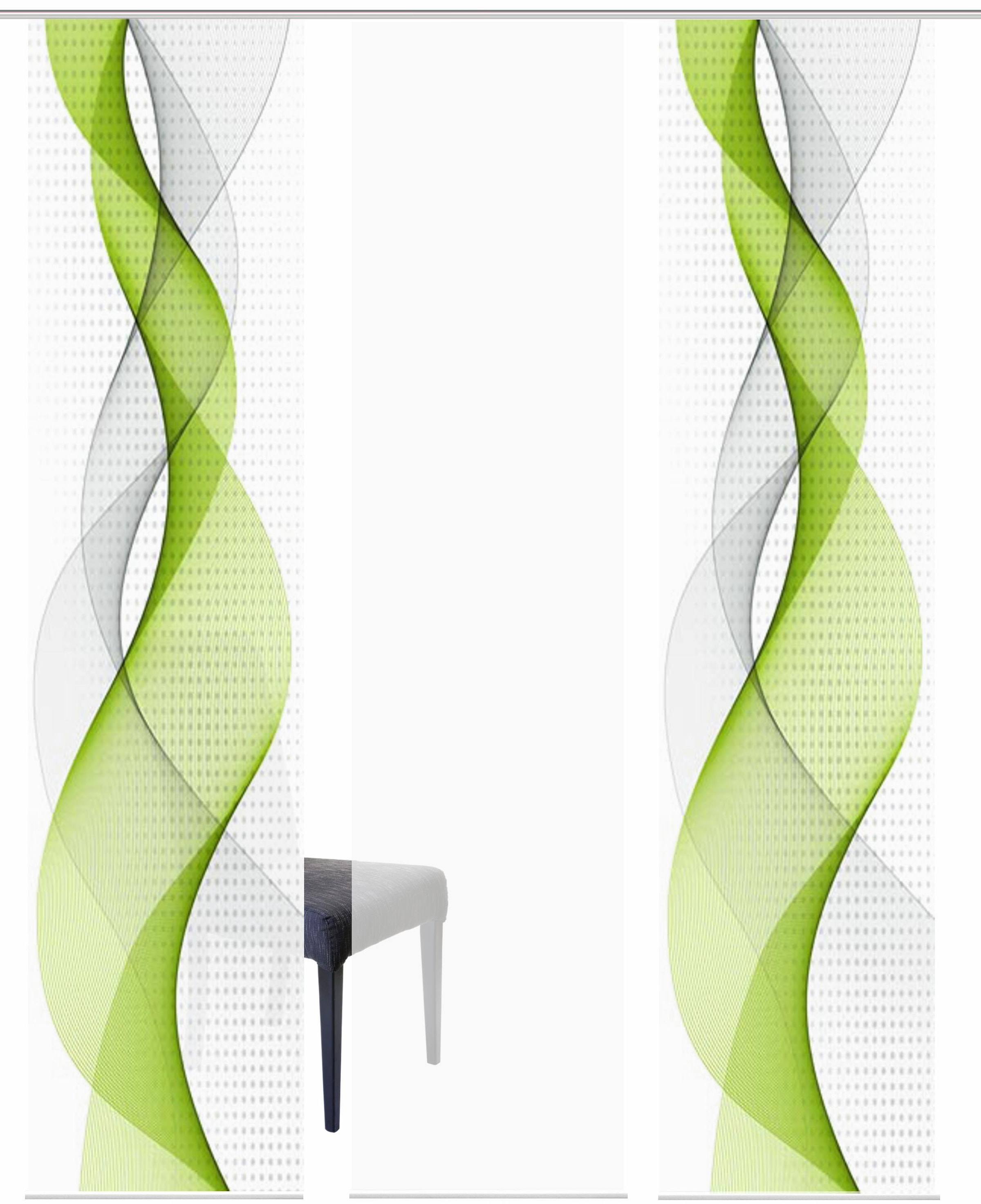 HOME WOHNIDEEN Schiebegardine »OPALIA 3ER SET« Paneelwagen 3 Stk. tlg. HxB: 245x60