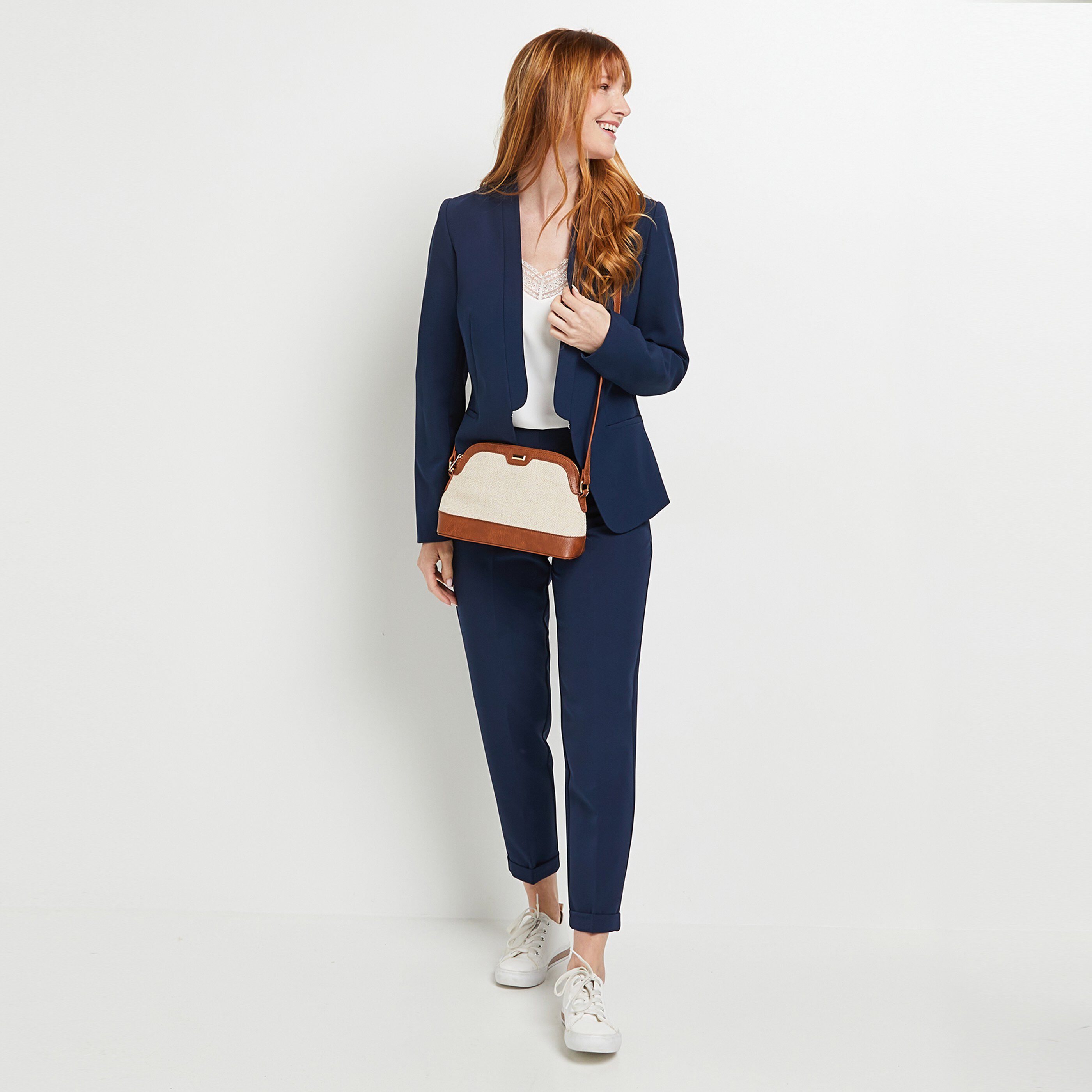 Veste de tailleur structurée - MARINE