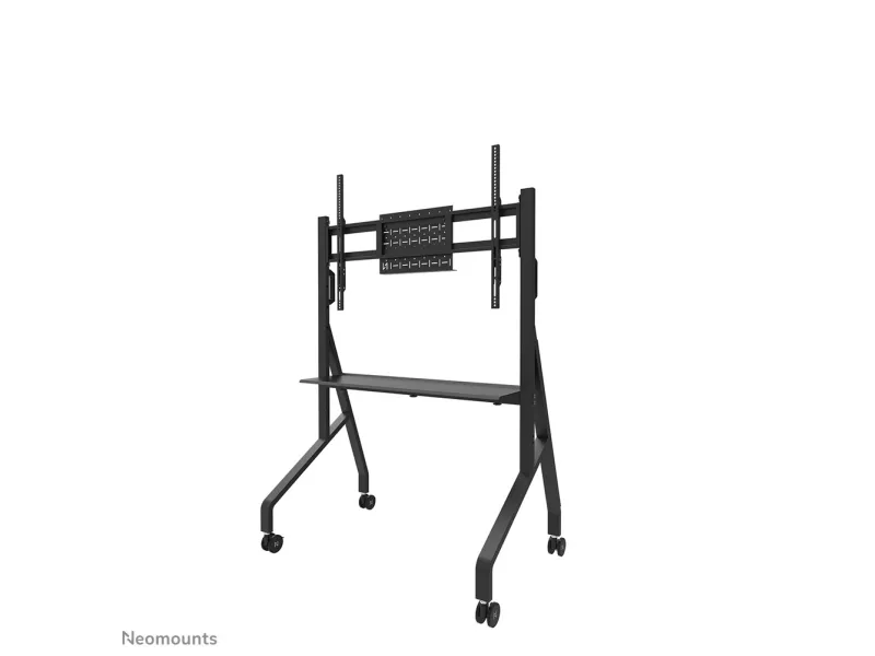 Neomounts FL50-525BL1 - Vogn med hjul - robust - for fladt panel - gulvstander - låsbar - stål - sort - skærmstørrelse: 55