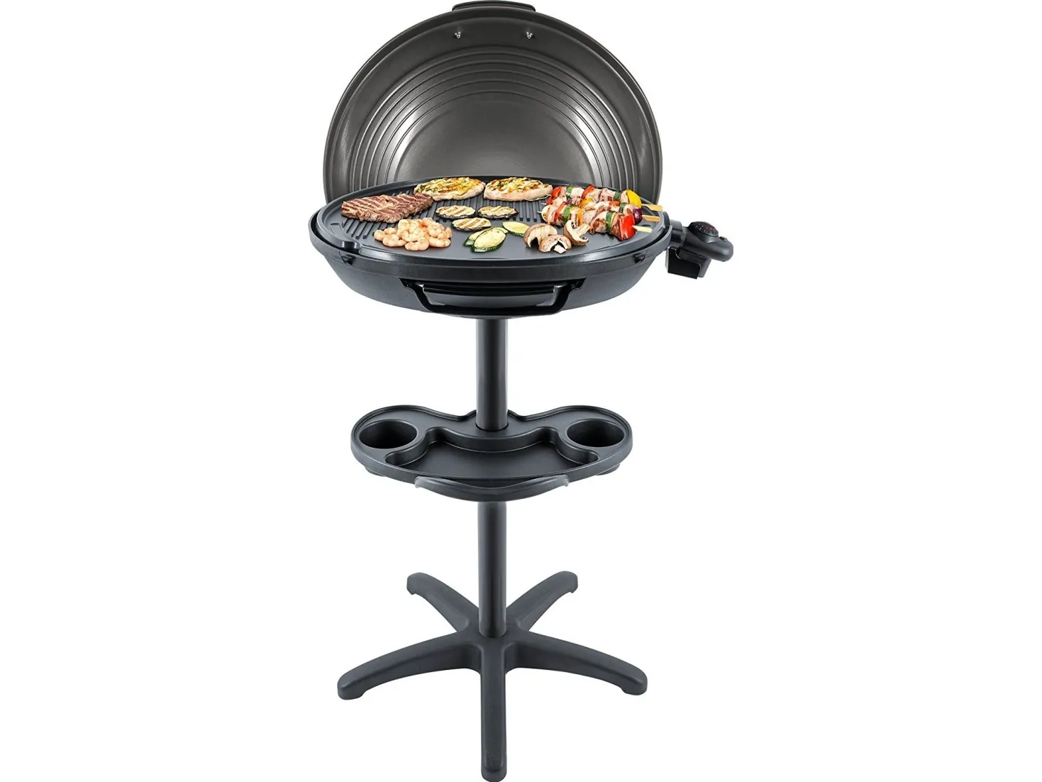Steba VG 325, 2000 W, Grill, Elektrisk, Kogeø, Stegeplade, Sort, Grå