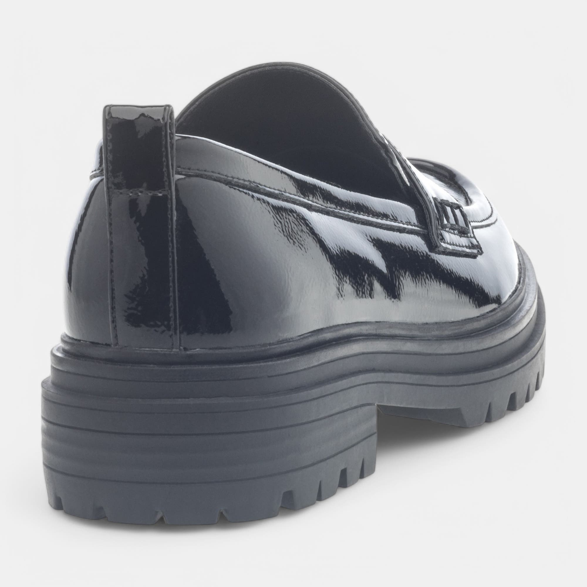 Mocassins Femme noir vernis