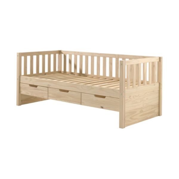 Vipack Fritz Kajuitbed Met Laden Milky Pine 90 x 200 cm