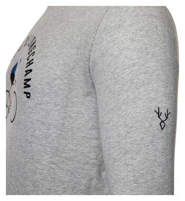 Sweatshirt LeBram x Sports d'Époque Forçat de Longchamp Gris Chiné