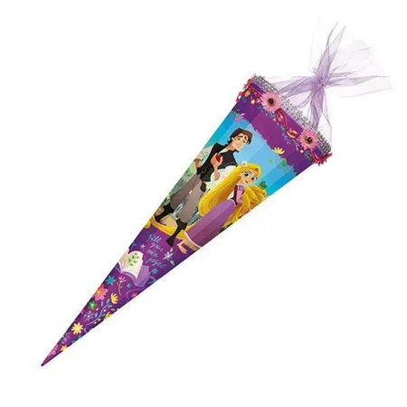 Nestler Schultüte Disney Prinzessin Rapunzel mit Blumenranke, 12-eckig, 85cm