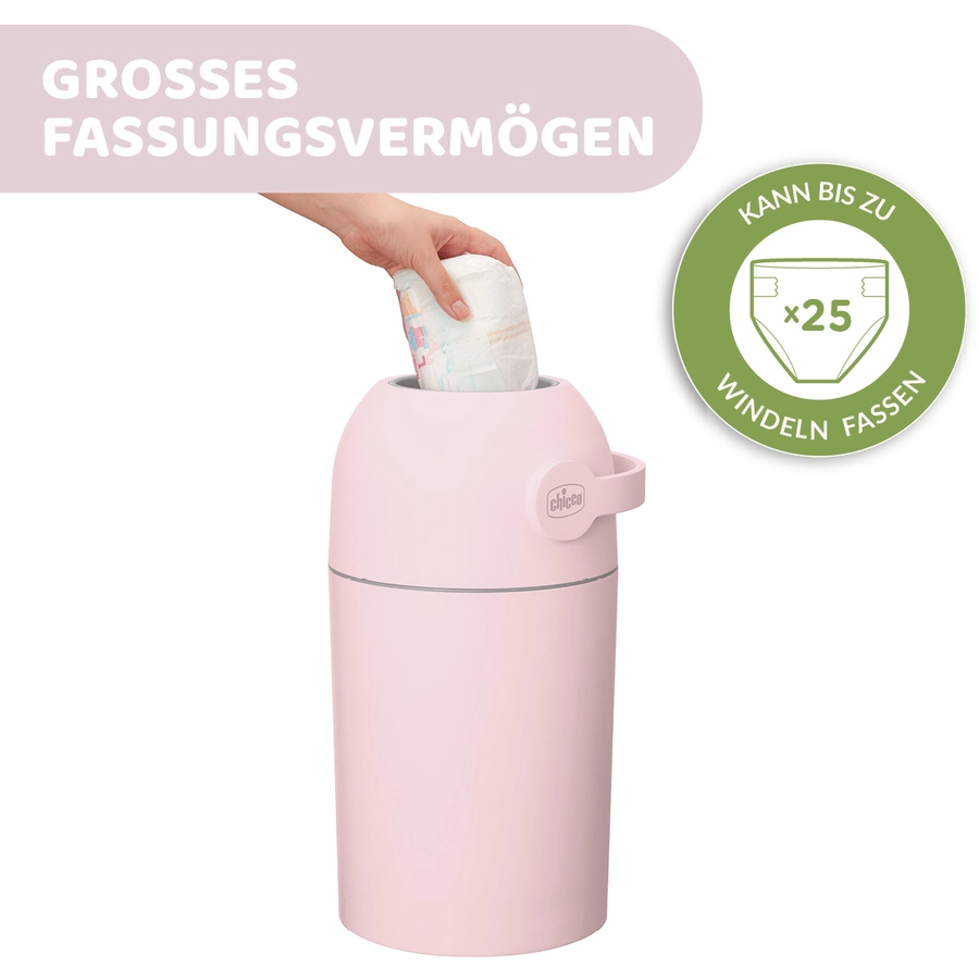 chicco Windeleimer Odour Off pink