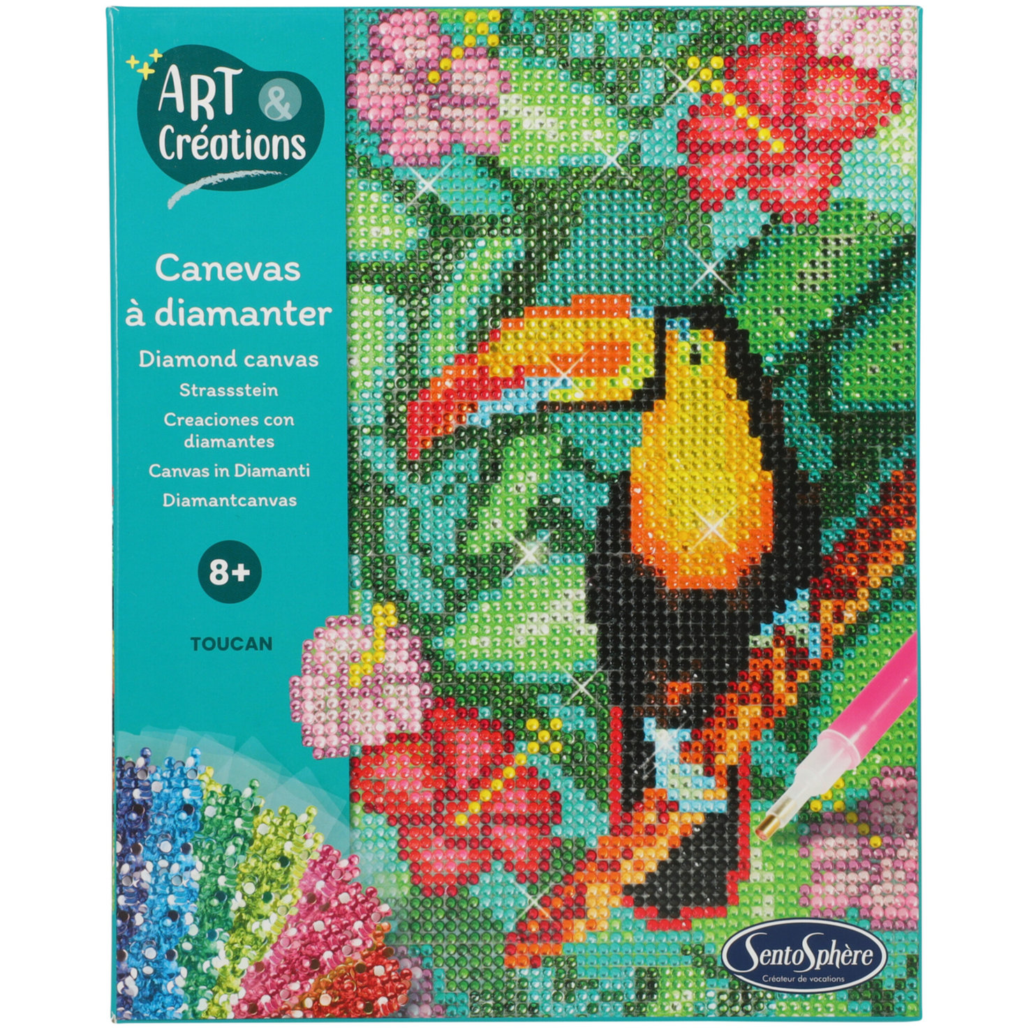 Diamond Dots Bild Toucan