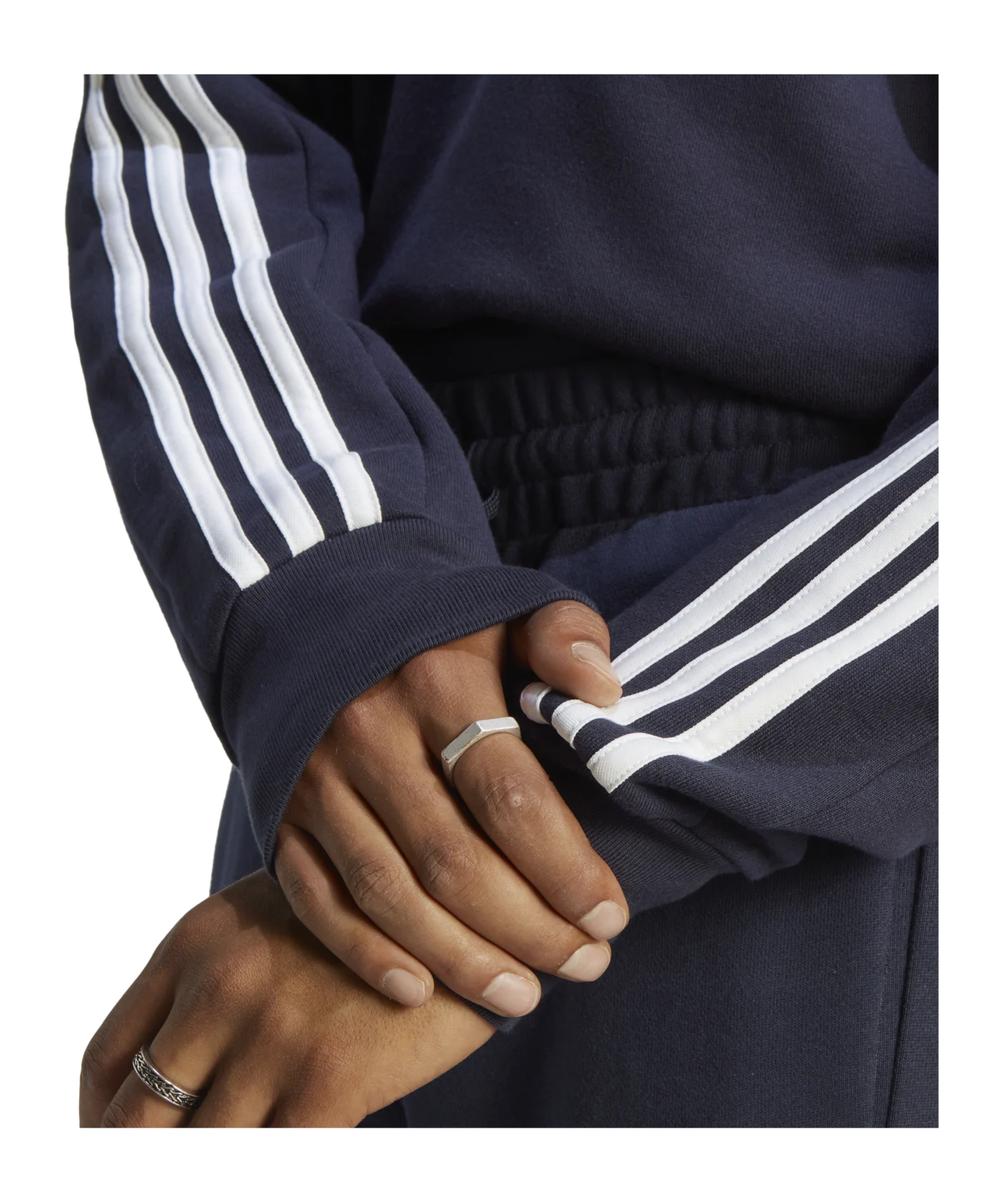 adidas Essentials French Terry 3-Stripes Sweatshirt Blue