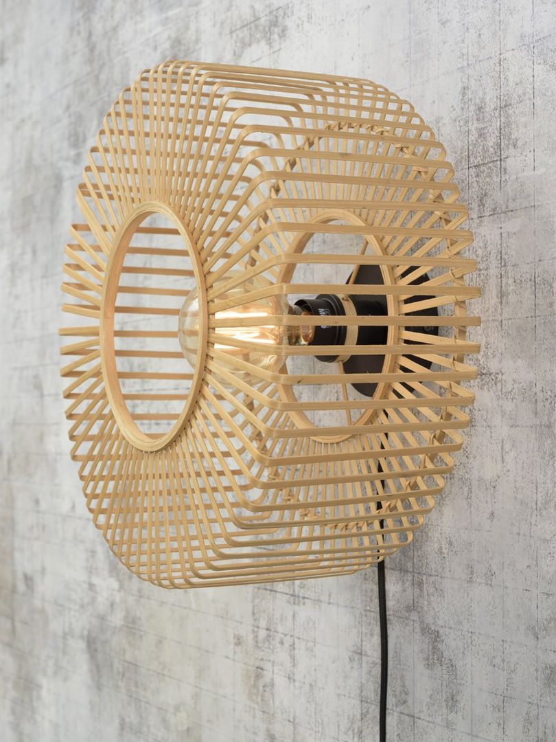 Good&Mojo Bromo Wandlamp Naturel, Zwart