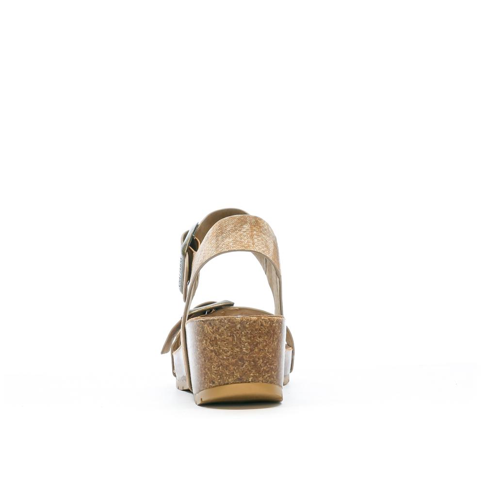 Chattawak Sandales compensées Camel/Blanche Femme Chattawak MARIELLE