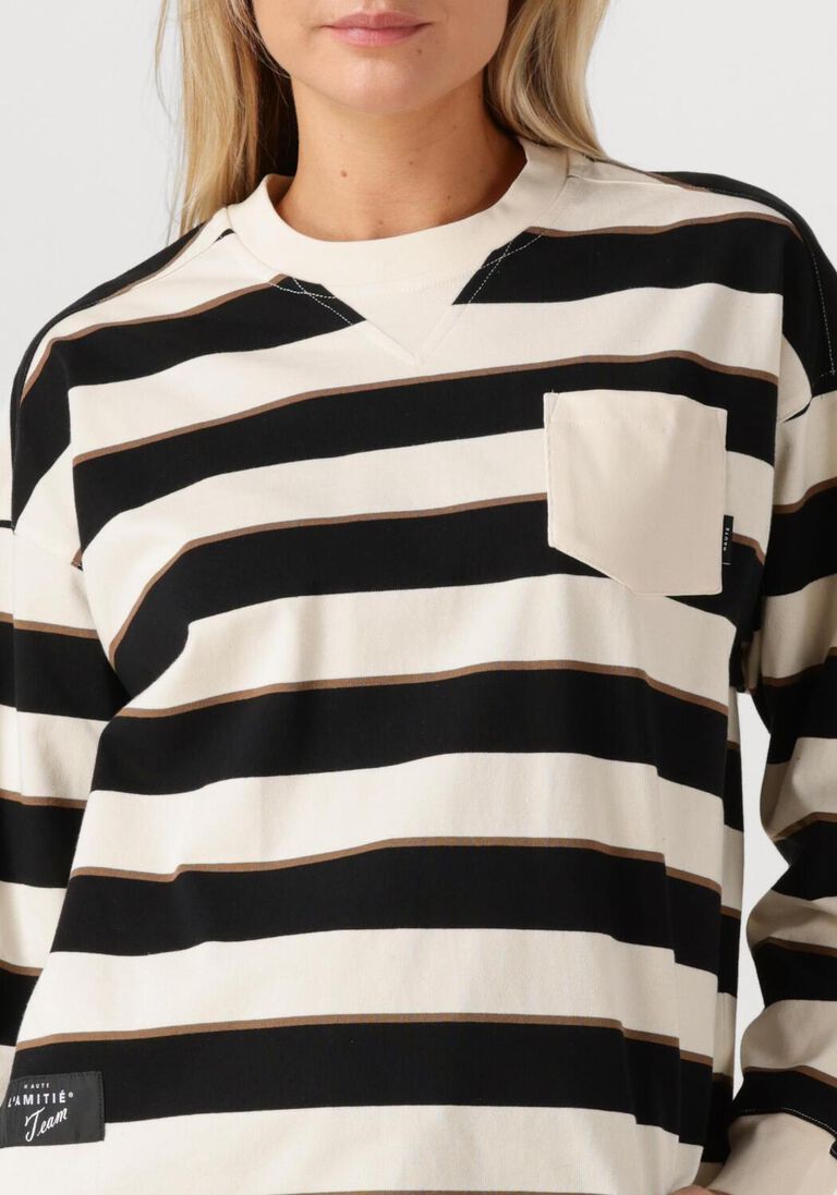 multi haute l'amitié top veronica stripe tee sweat