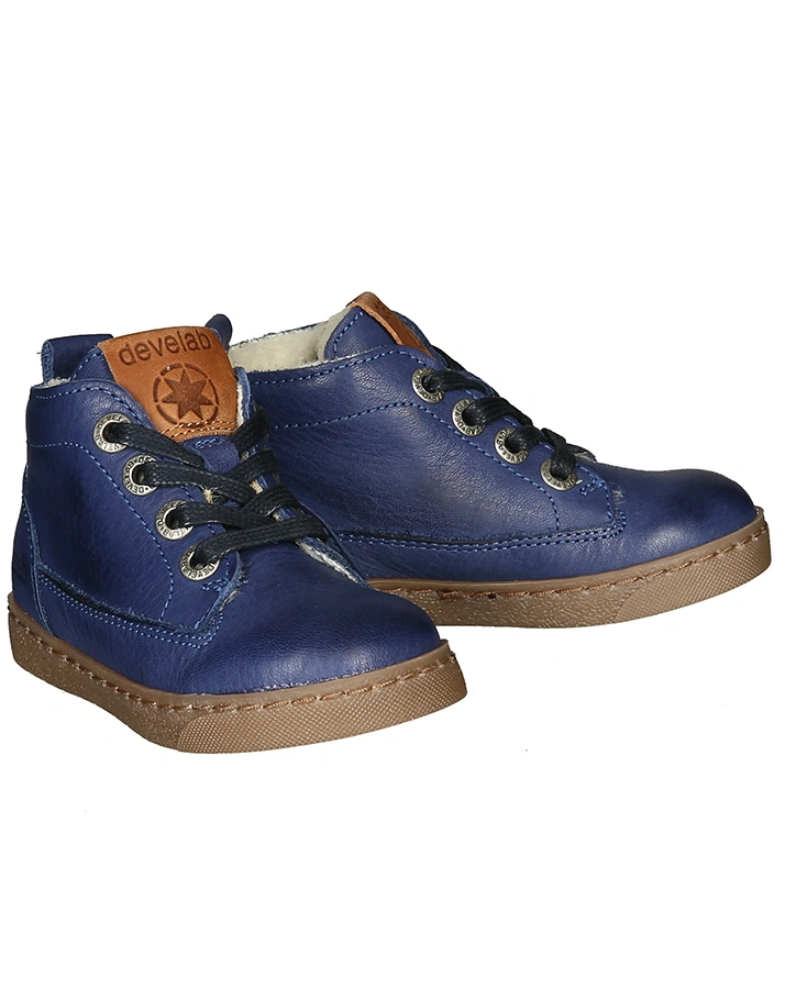 Halbschuhe BUSSLOO gefüttert in blue steel