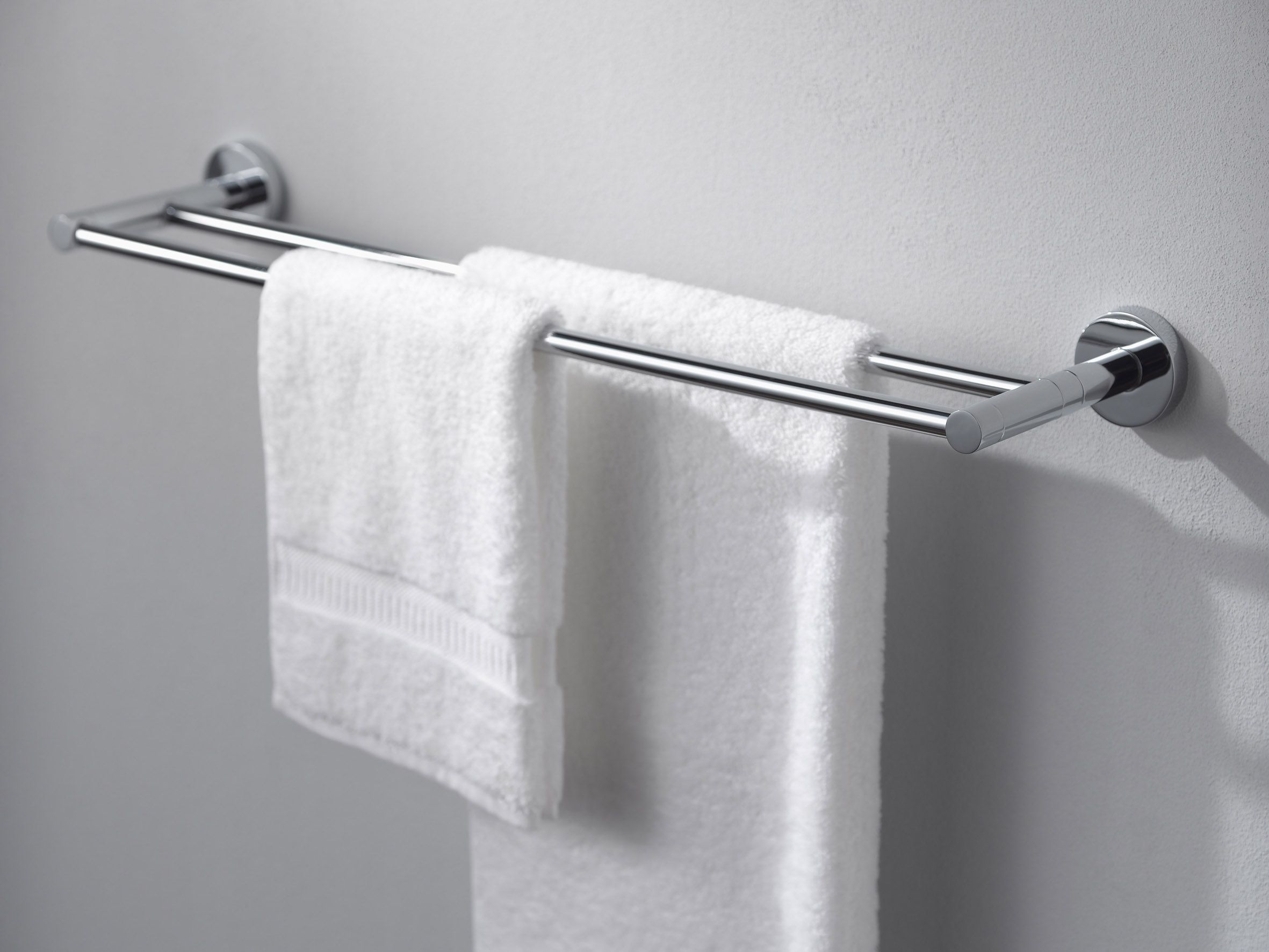 Haceka Kosmos dubbele handdoekhouder 80cm chroom