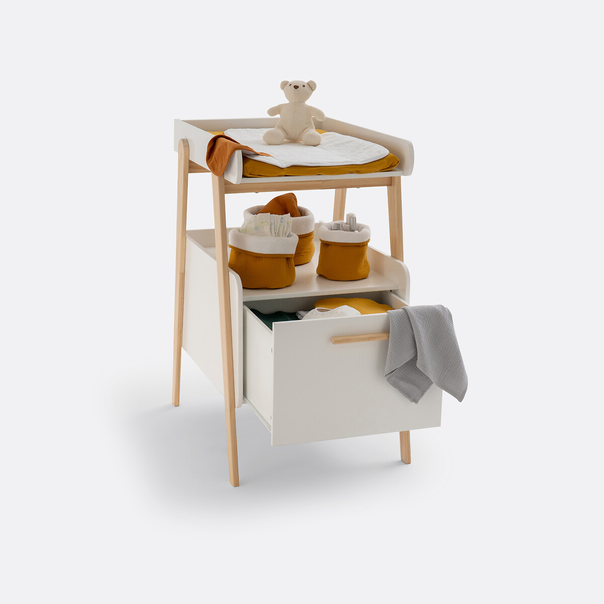 LA REDOUTE INTERIORS<br>Mesa de fraldas com gaveta, Oreade