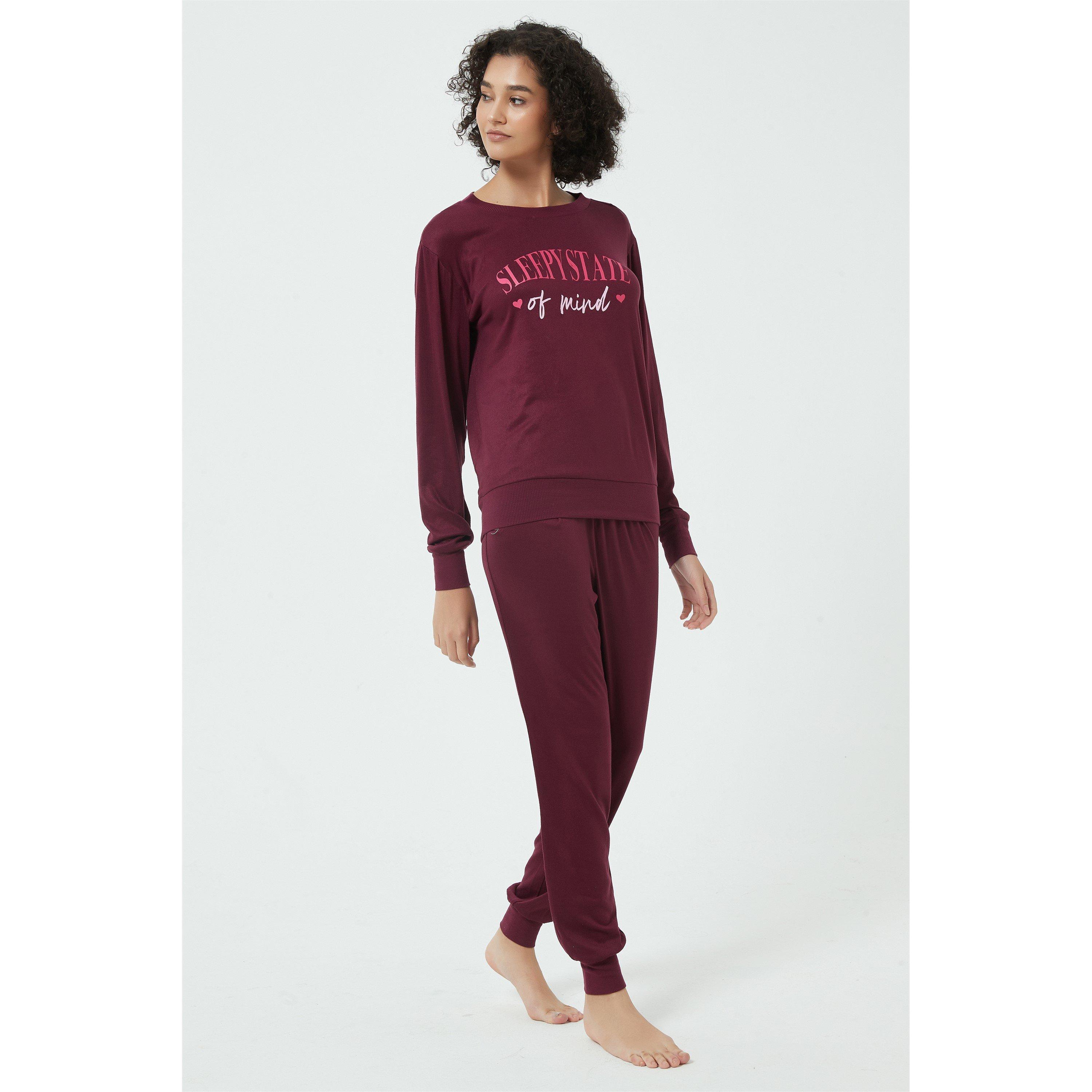 Linea Ladies Slogan Snit Lounge Set