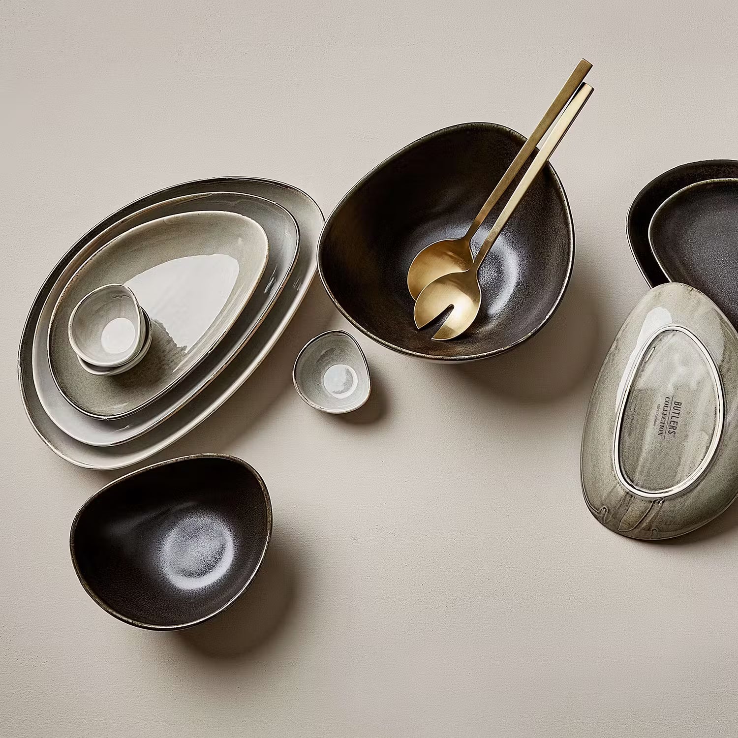 JAPANDI Dinnerteller 4er-Set