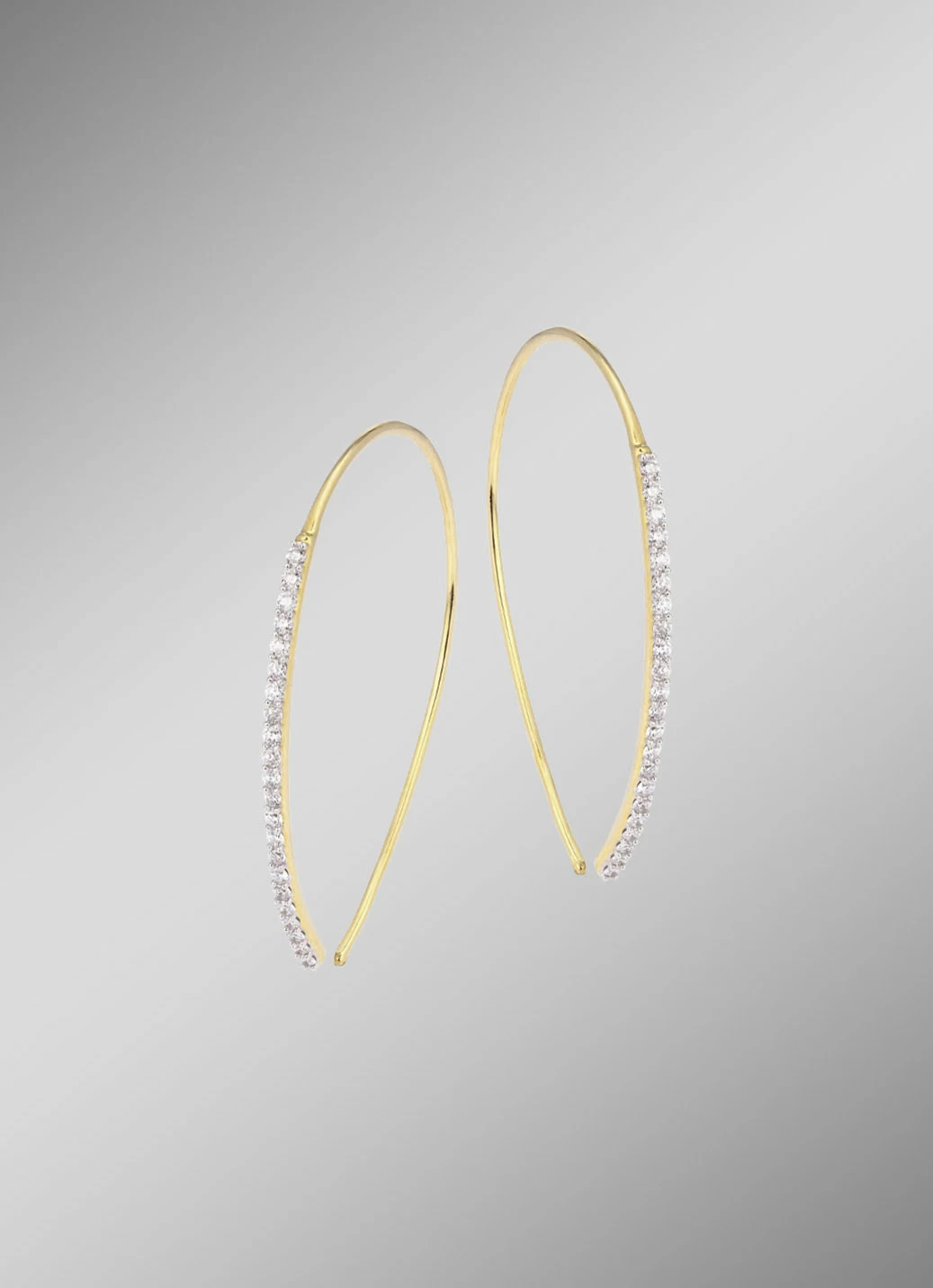 Glamouröse Ohrhaken mit Brillanten