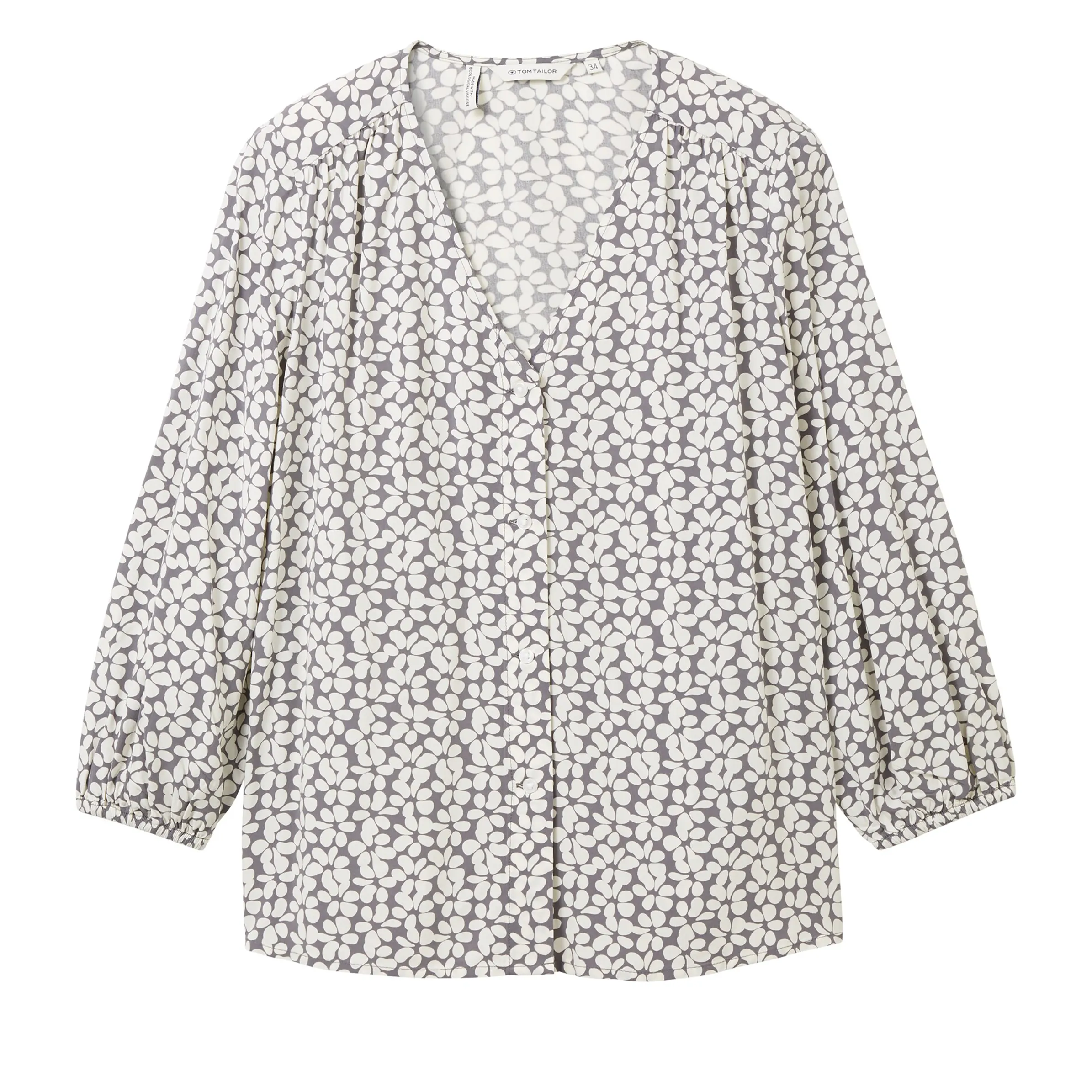 Damen Schlupfbluse mit Alloverprint