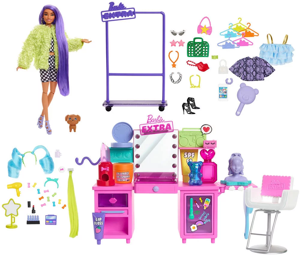 COFFRET POUPEE BARBIE EXTRA STUDIO DE MODE - BARBIE