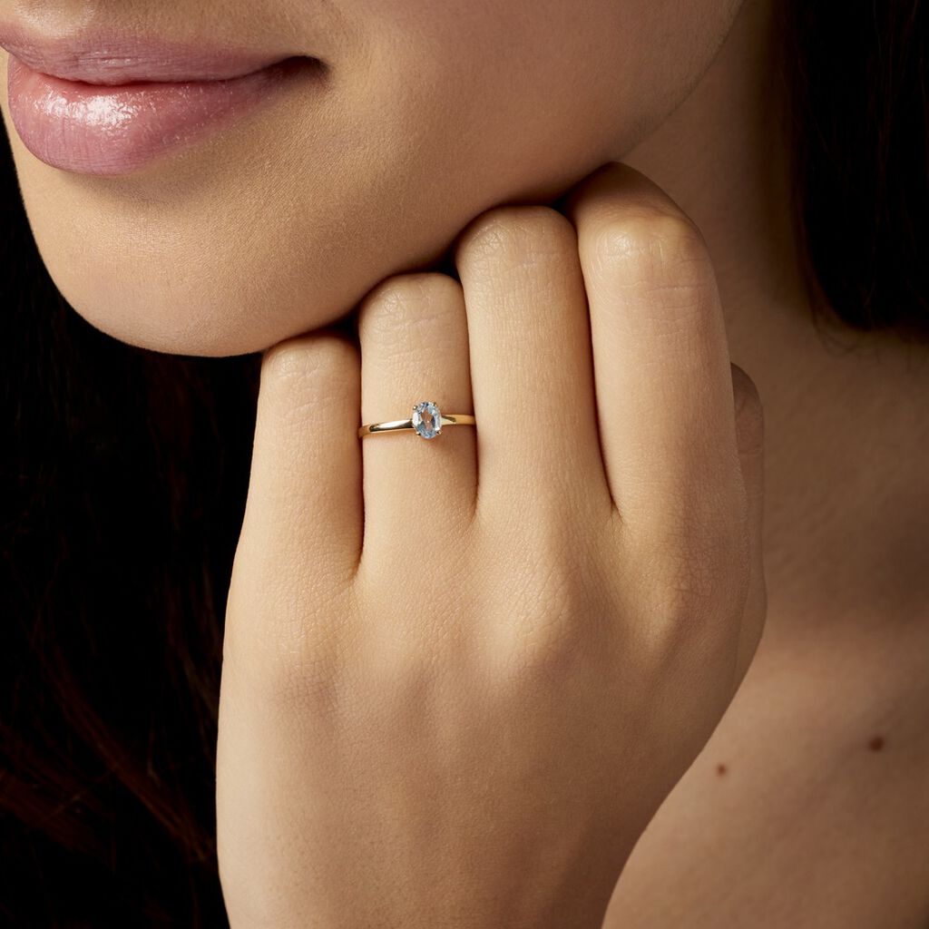 Bague Lily Or Jaune Topaze