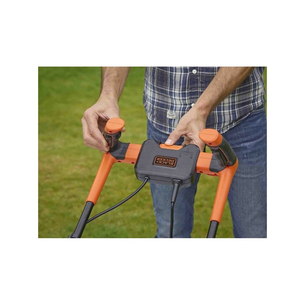 Tondeuse électrique 1200w black & decker coupe 32cm bemw451bh-qs surfaces jusqu'à 600m²