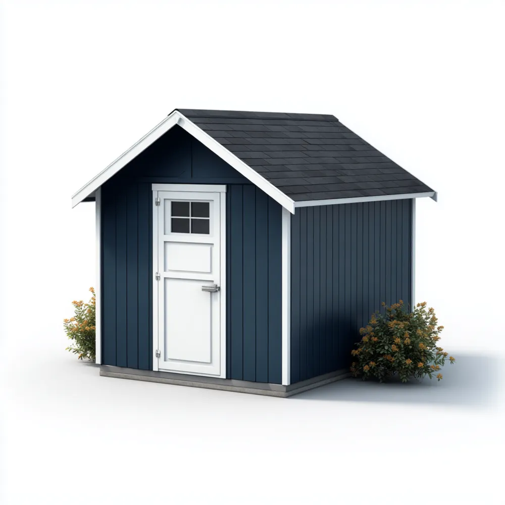 Gartenschuppen Holz 200x150x210 cm - Blau - Klassisches Design
