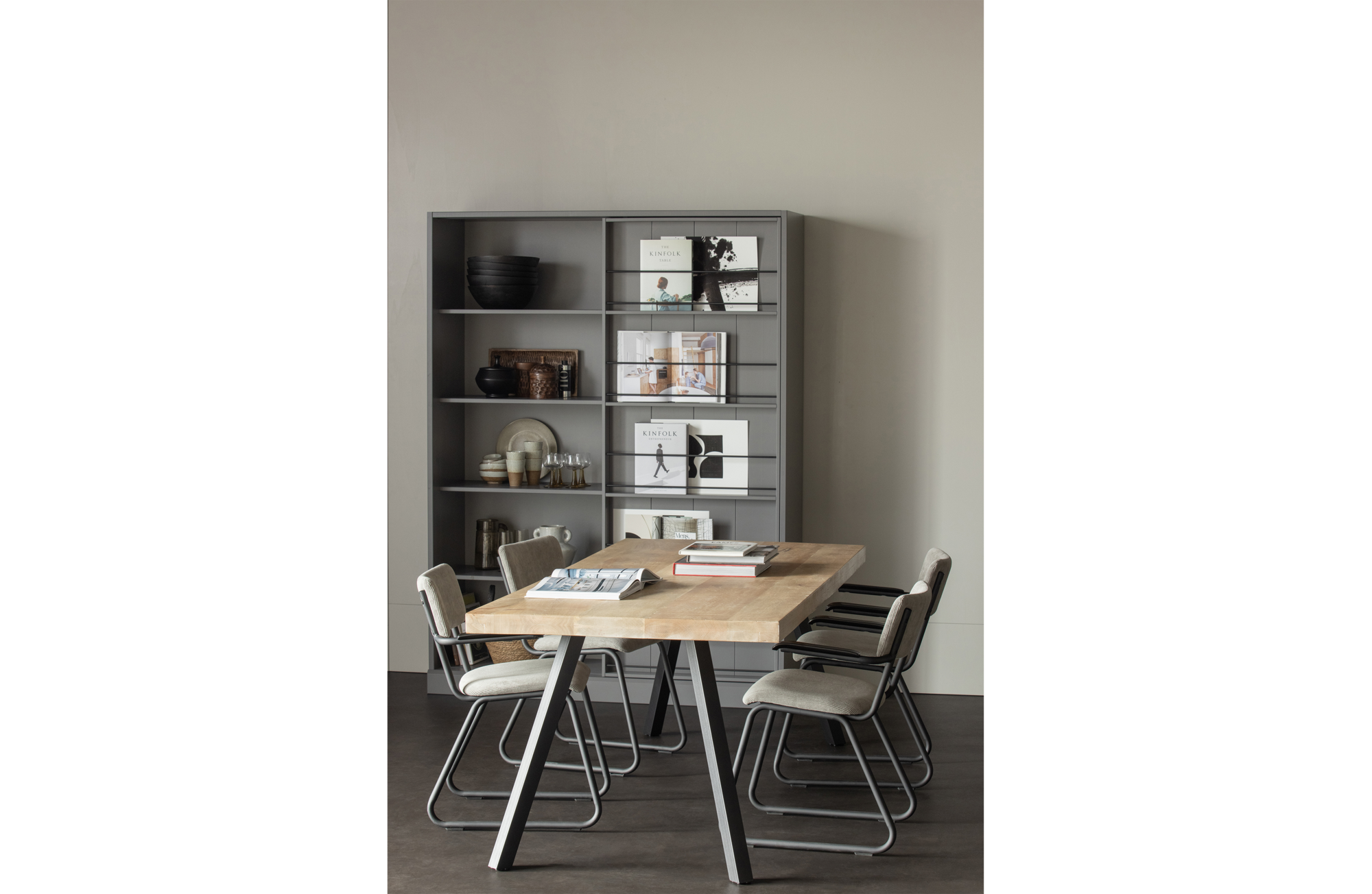 WOOOD eettafel Tablo mangohout 180x90 2-standen poot
