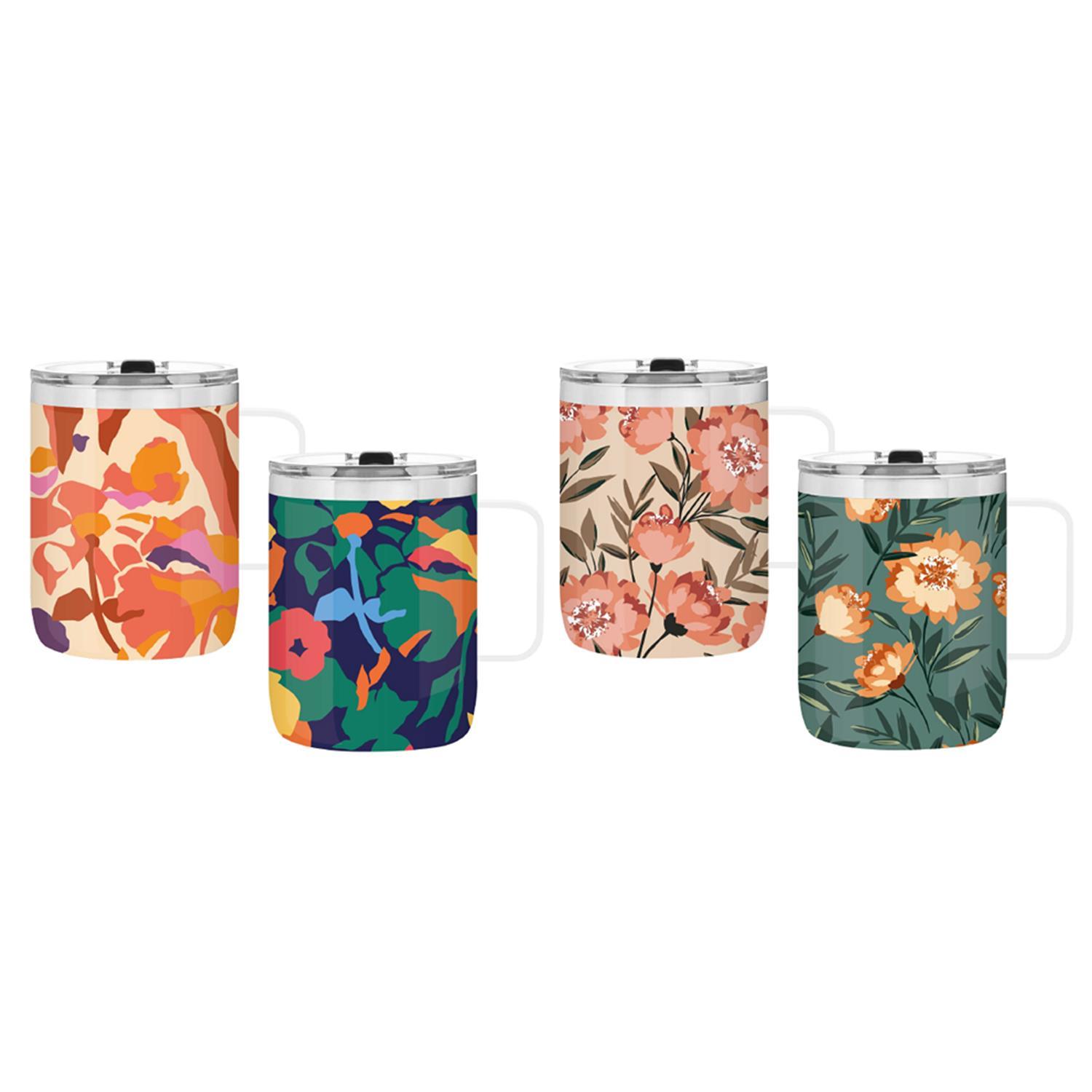 MUG METAL BOGOTA FLORAL 42CL