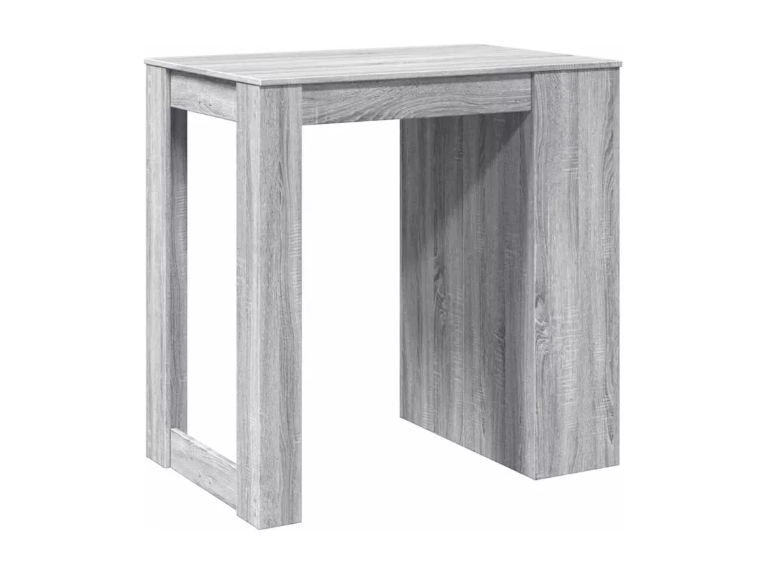 Table de bar sonoma gris 102x70x103,5 cm bois d'ingénierie