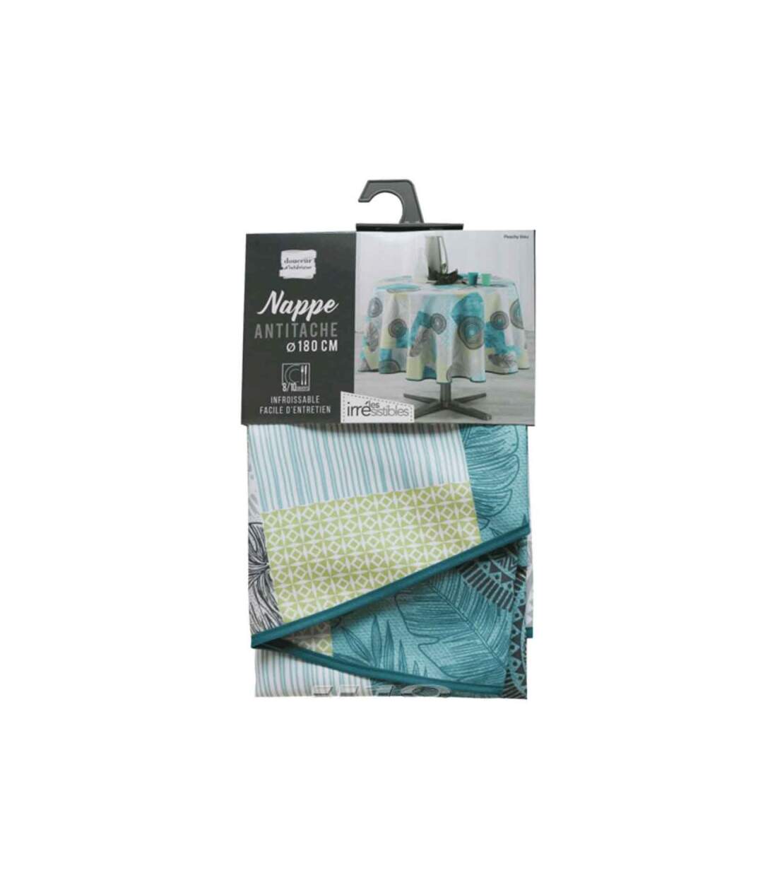 Nappe Antitache Ronde Peachy 180cm Bleu