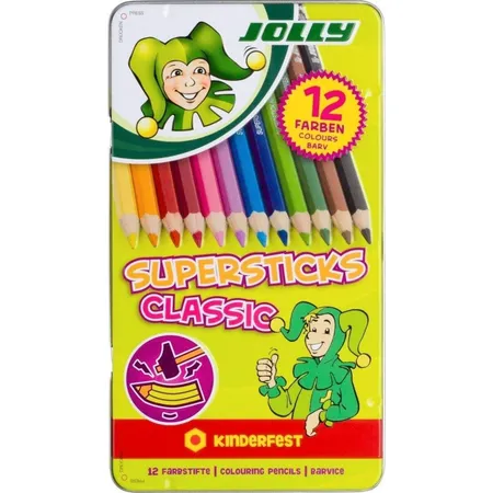 Jolly Supersticks Classic, 12 Farben, Mine 3.8mm