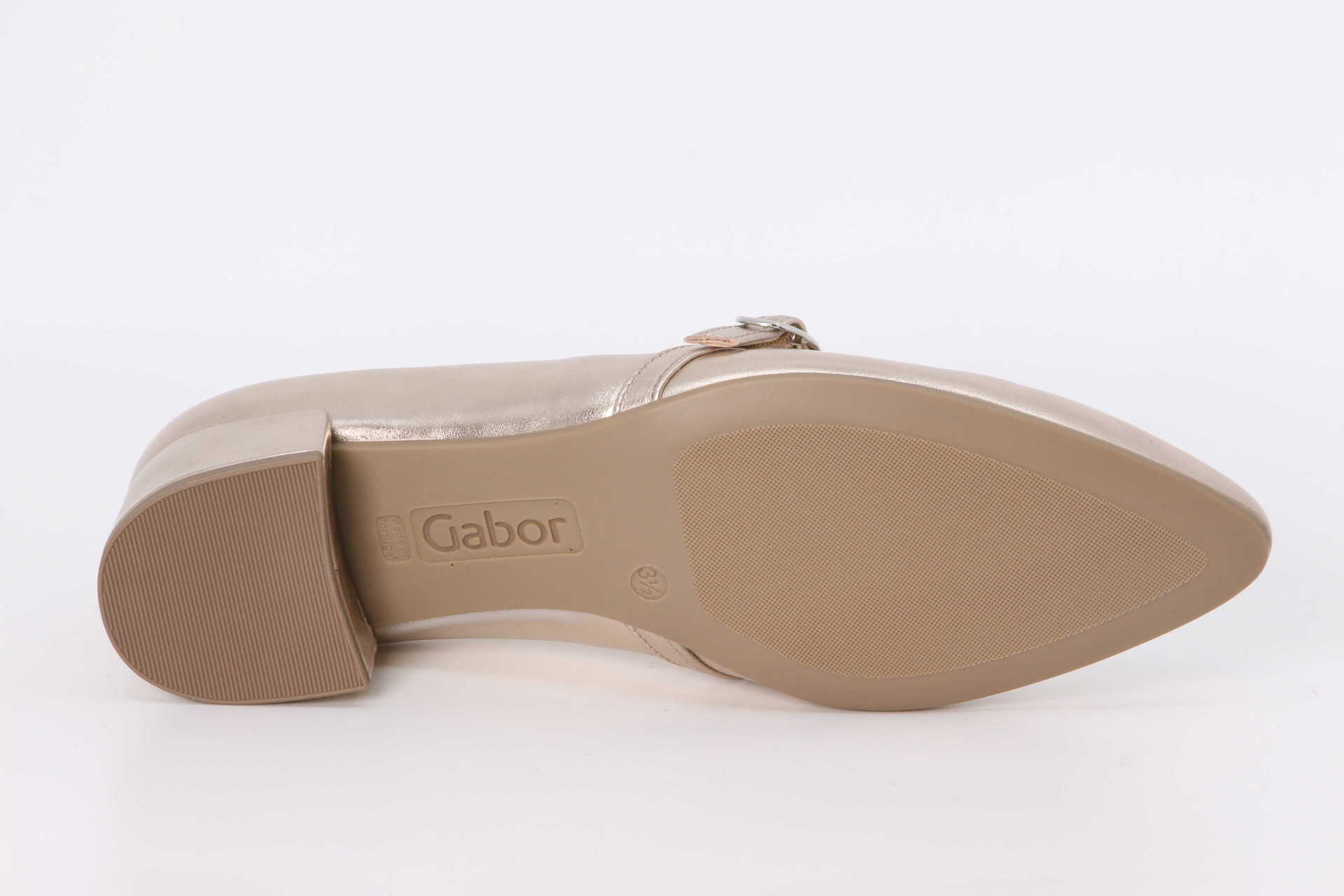 Gabor Riemchen-Pumps powder metallic