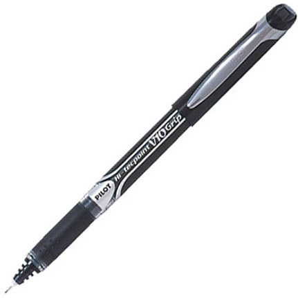 Stylo roller Pilot Hi-tecpoint V10 Grip à capuchon pointe 1 mm - écriture large