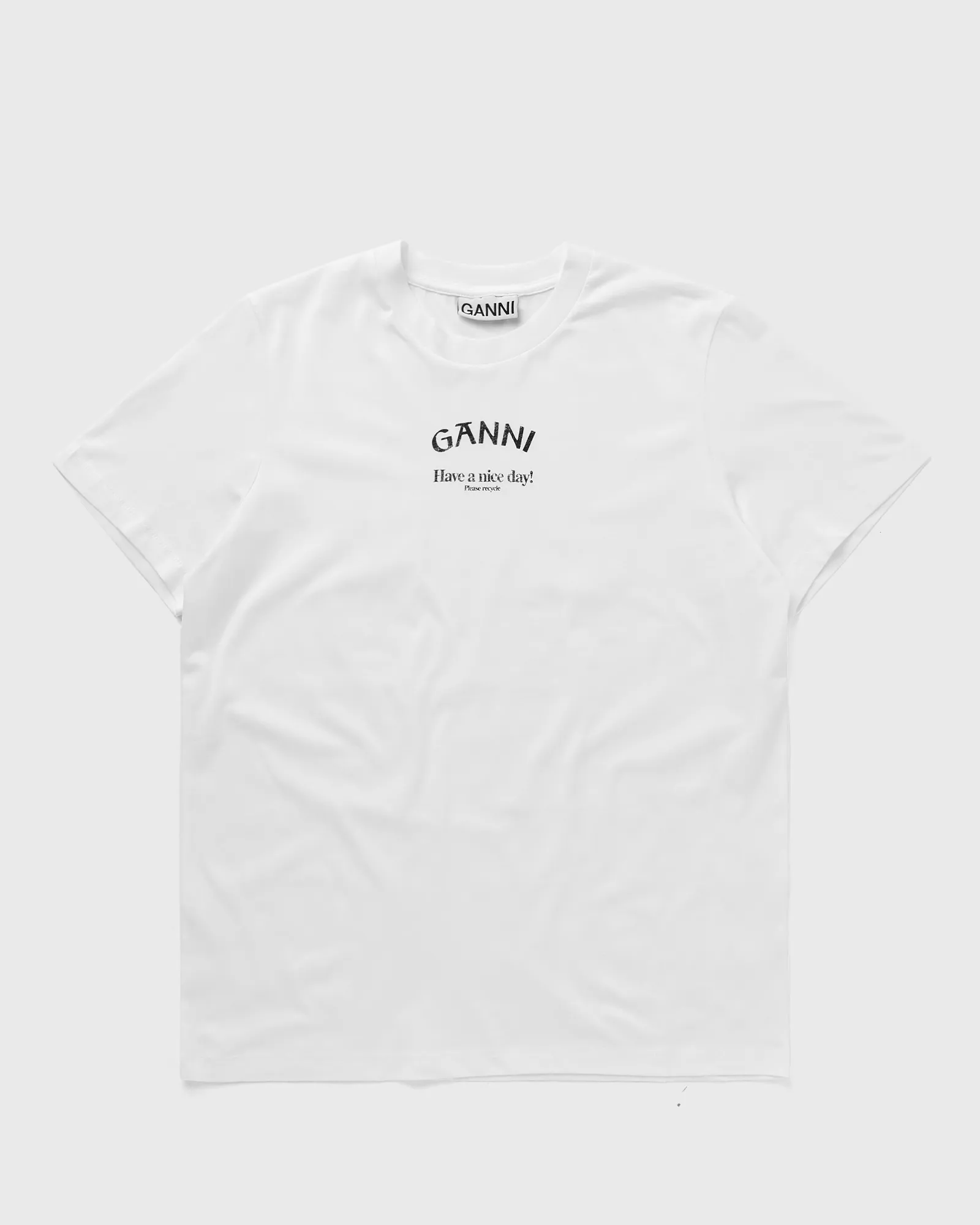 Ganni Thin Jersey Relaxed O-neck T-shirt