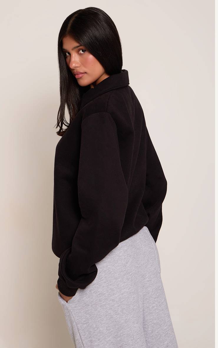 Noir Sweat-shirt Polo